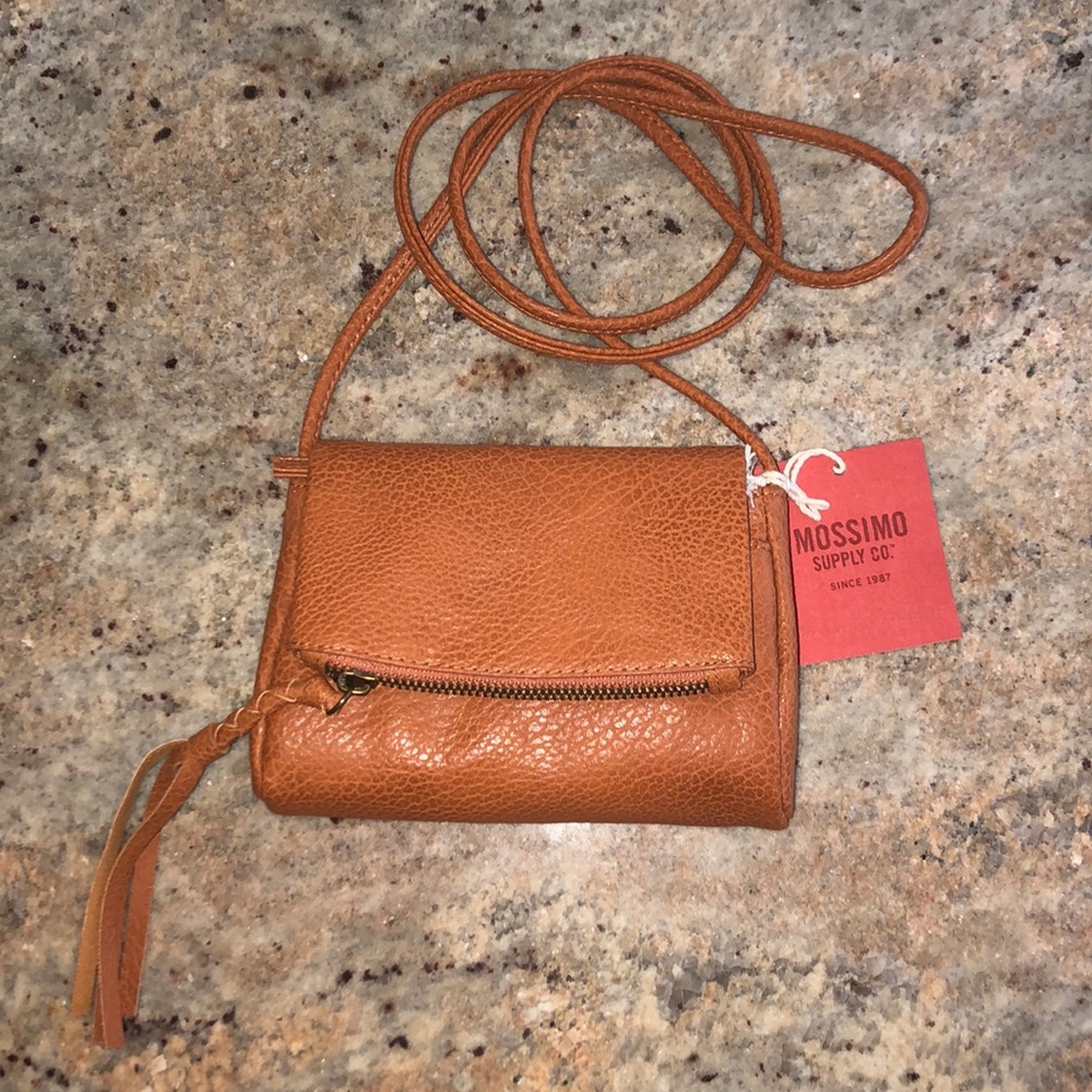 Brown Leather Crossbody Purse